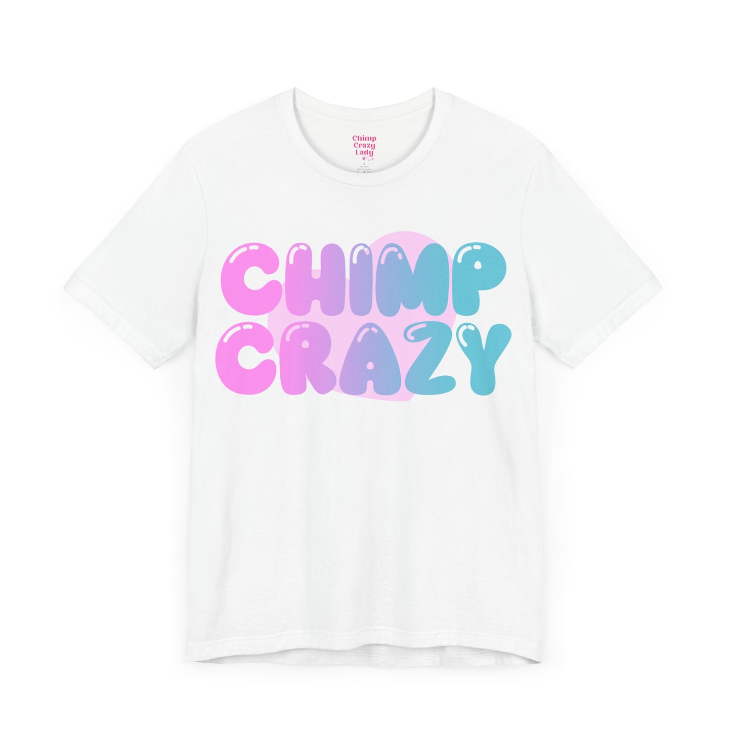 Bubblegum Chimp Crazy Logo Unisex Jersey Short Sleeve Tee