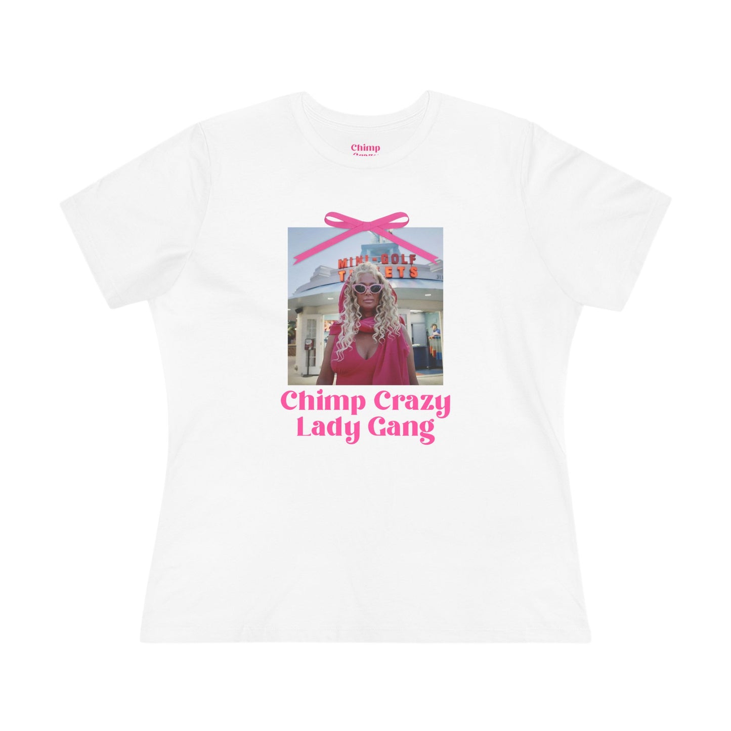 Chimp Crazy Lady Gang Women's Cotton Tee