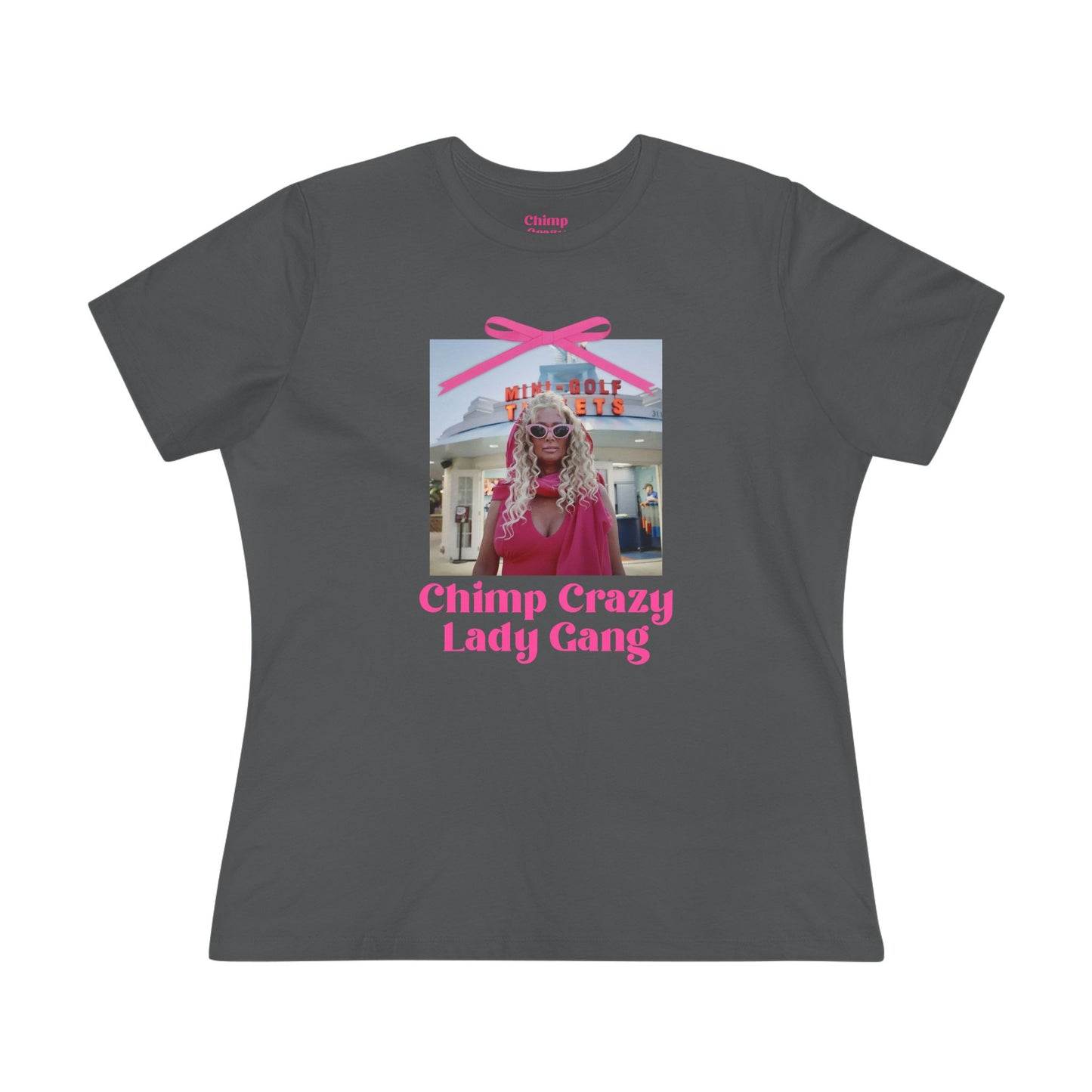 Chimp Crazy Lady Gang Women's Cotton Tee