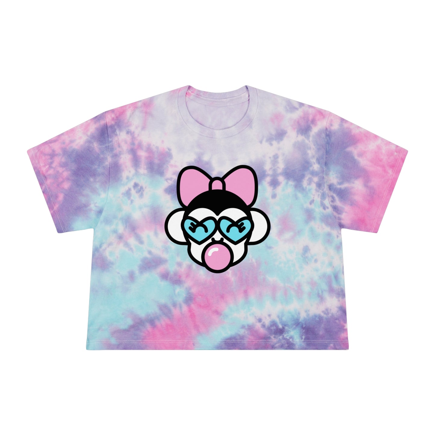 Chimp Crazy Lady Gang Tie-Dye Crop Tee