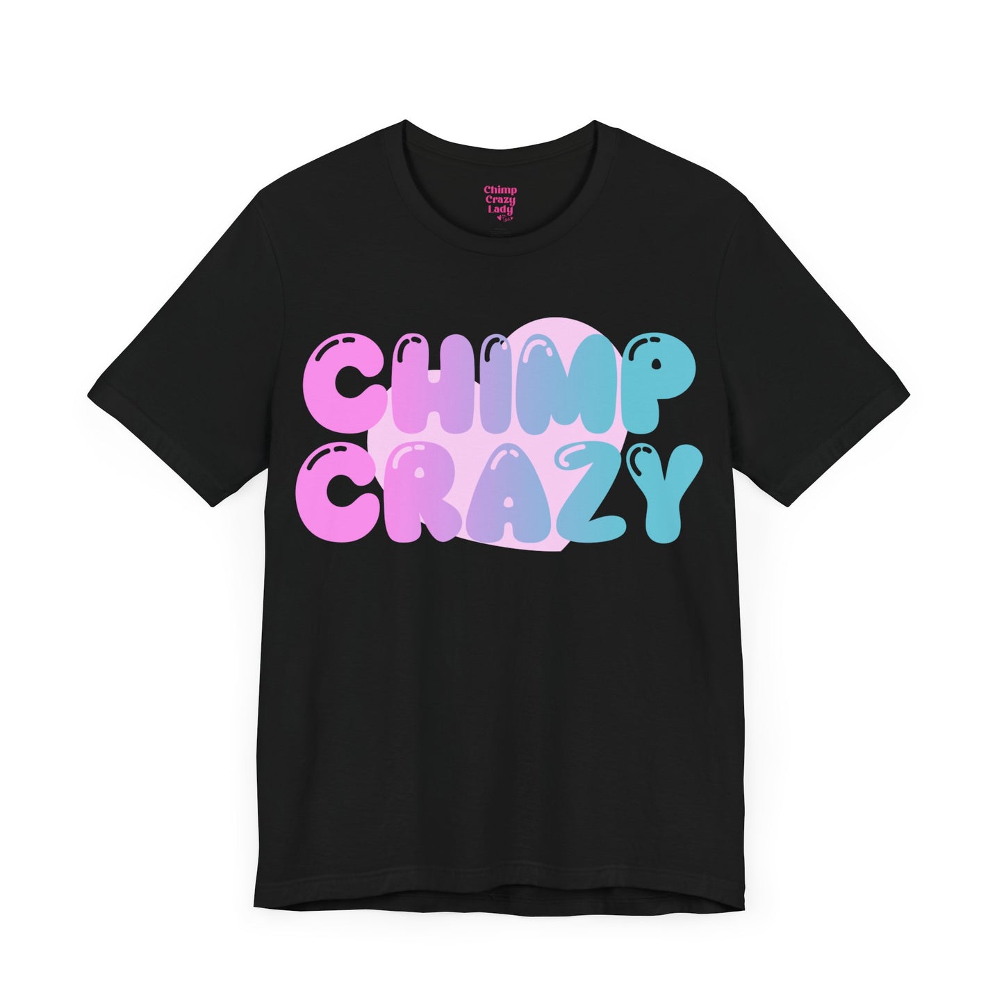 Bubblegum Chimp Crazy Logo Unisex Jersey Short Sleeve Tee