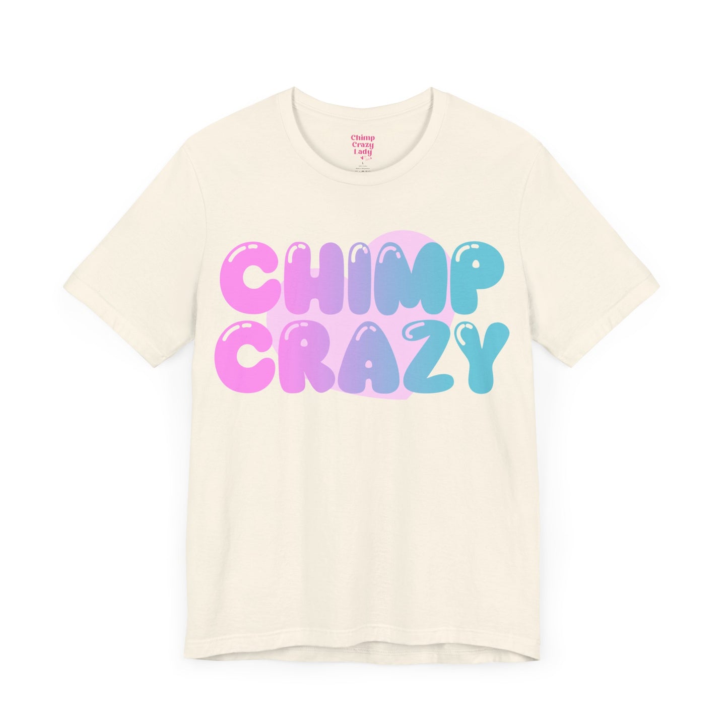 Bubblegum Chimp Crazy Logo Unisex Jersey Short Sleeve Tee