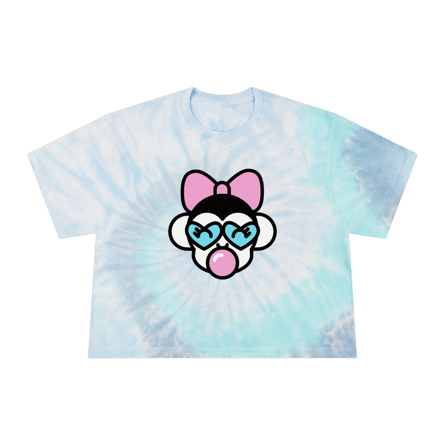 Chimp Crazy Lady Gang Tie-Dye Crop Tee